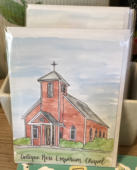 Watercolor Chapel Card