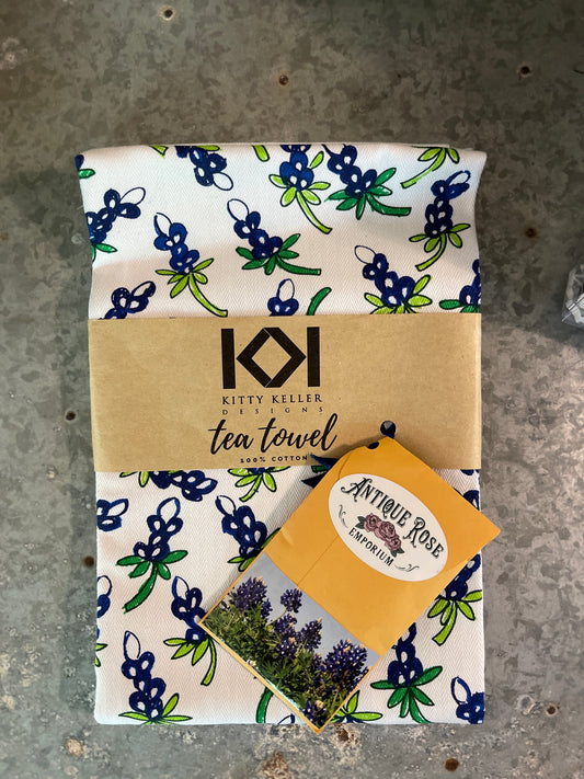 Bluebonnet Seeds and Tea Towel Bundle